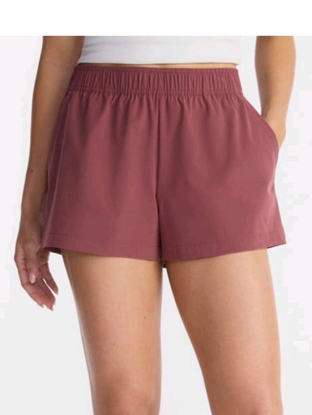Avia Women's Dusty Rose Athletic Shorts with Elastic Waist Size XSmall NWT
